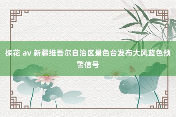 探花 av 新疆维吾尔自治区景色台发布大风蓝色预警信号