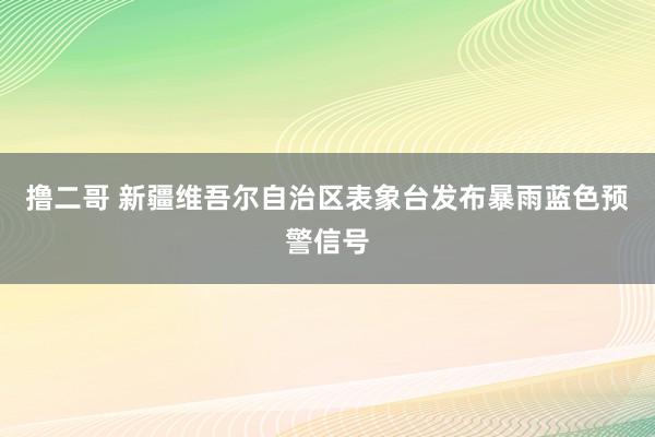 撸二哥 新疆维吾尔自治区表象台发布暴雨蓝色预警信号